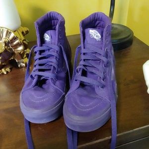 Vans purple high tops